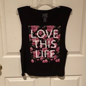 Empyre black muscle tank